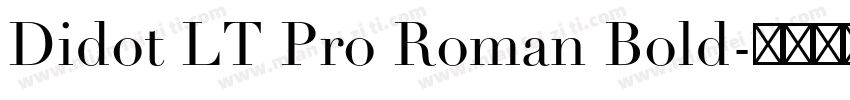 Didot LT Pro Roman Bold字体转换
